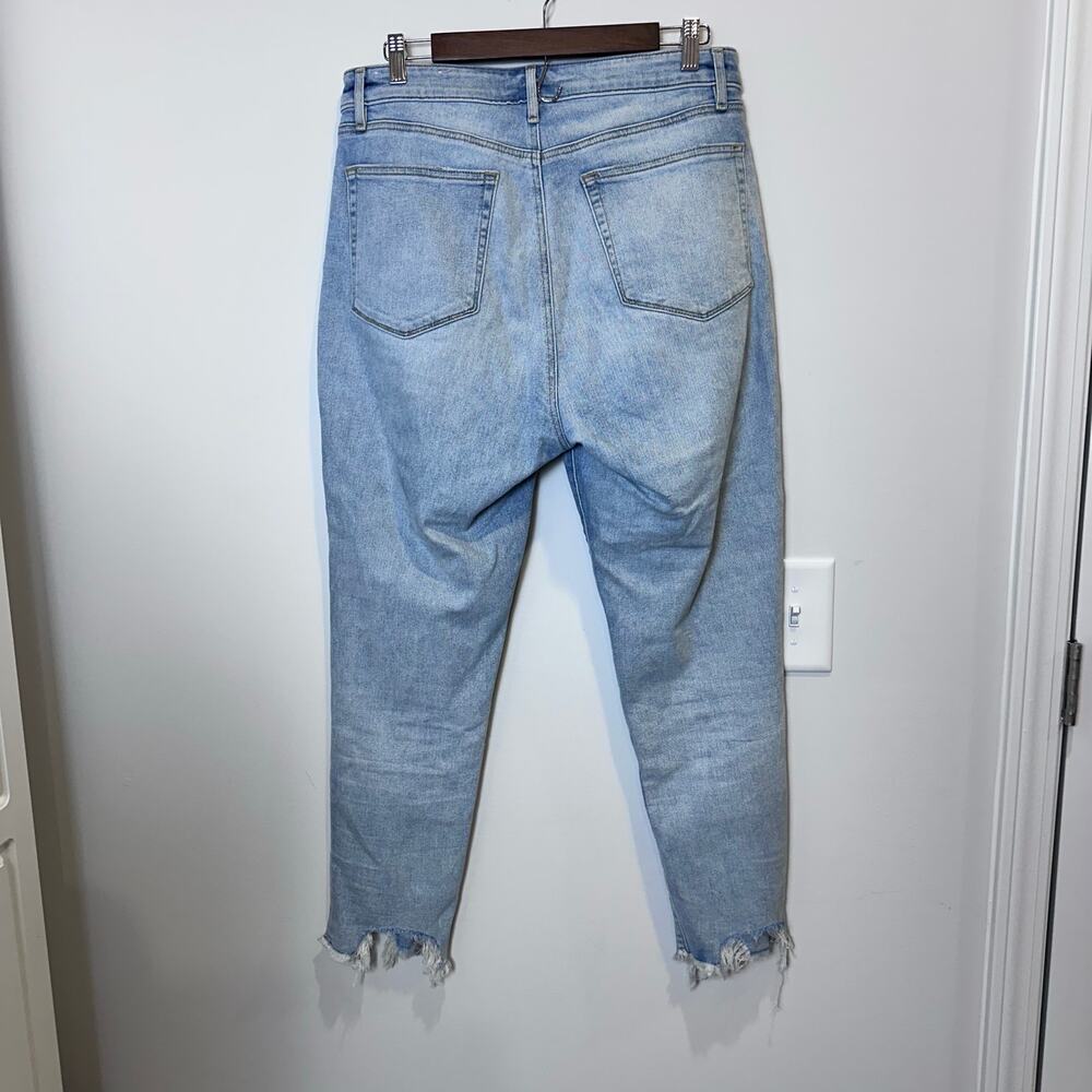 Ann Taylor Loft Patchwork Button Distress Denim J… - image 3